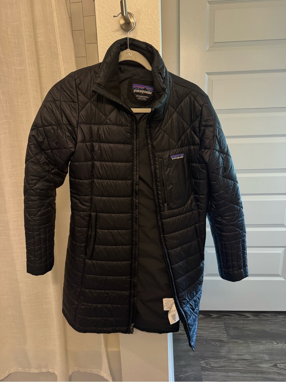 Patagonia Black Quilted Long Puffer Jacket